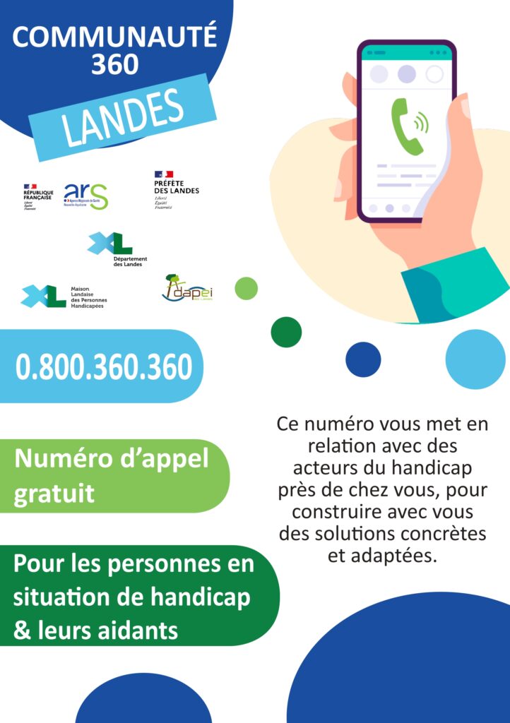 Recto du flyer d'informations sur la communauté 360